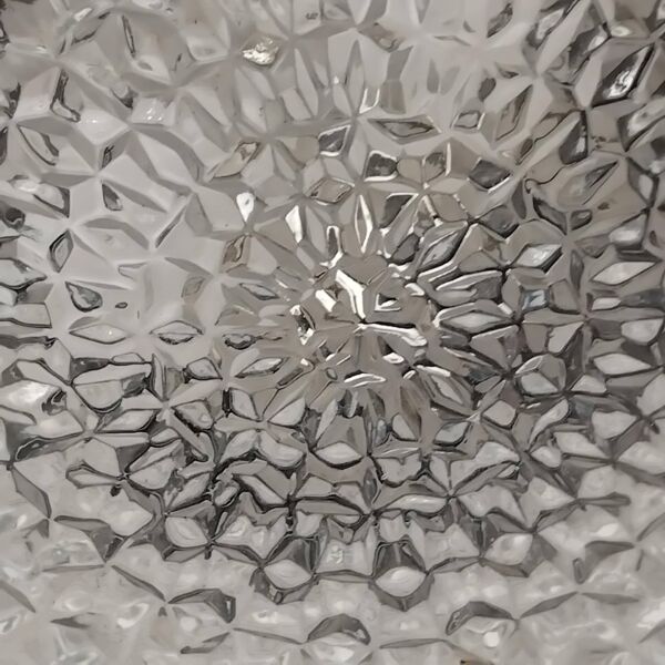 Grand plafonnier rond verre moulé pressé années 70