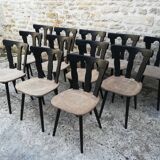 Lot of 12 bistro chairs