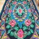 Large handmade Romanian rug 330X160cm with amazing bohemian floral design