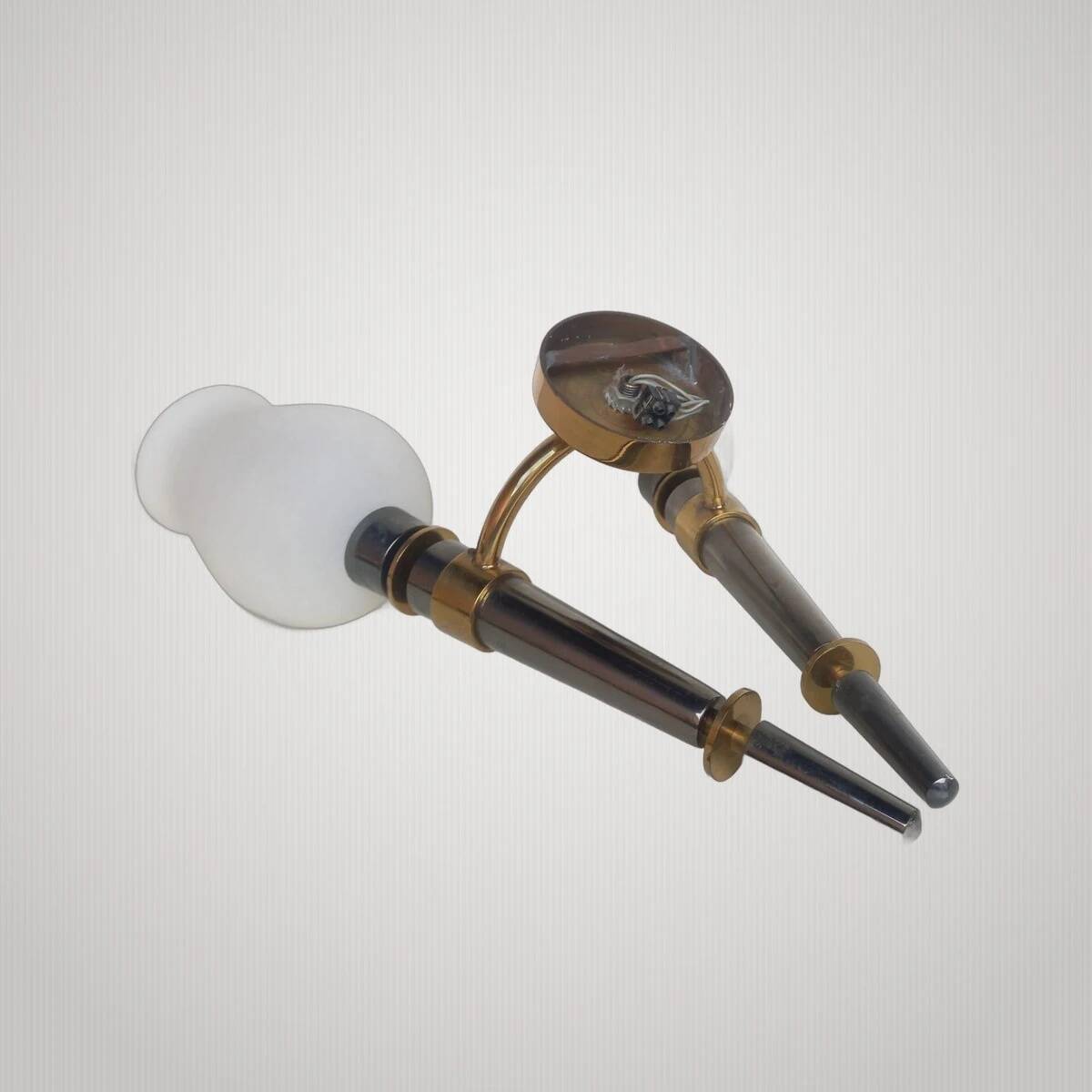 Exceptional double torch wall light modernist Arlus 50s height 44cm
