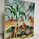 Tableau , huile signée jacques barbot ( hem )