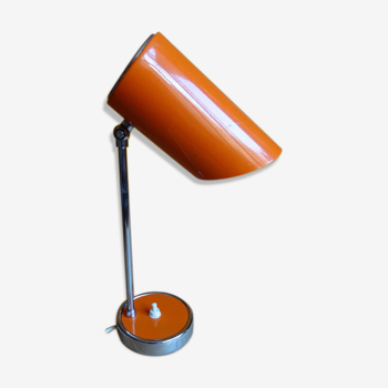 Years '50' orange metal desk lamp