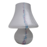 Venini Style Modern Italian Murano Glass Mushroom Table Lamp, 1980s