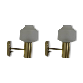 Set of Two Wall Lamps, Denmark, 1970s