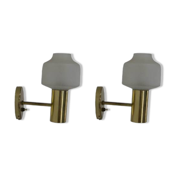 Set of Two Wall Lamps, Denmark, 1970s