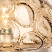 Plafonnier Midcentury en Verre Fumé, Sputnik, Allemagne