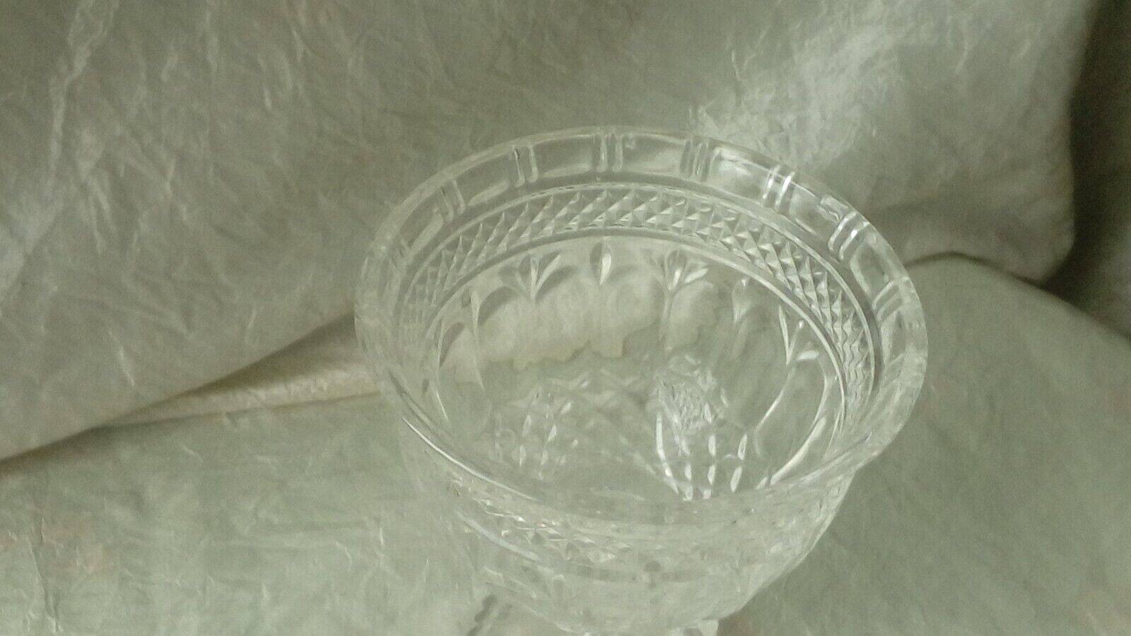 Louis Philippe style glass candy sugar bowl