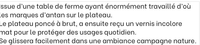 Countryside coffee table