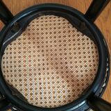 Black bistro seating cannage