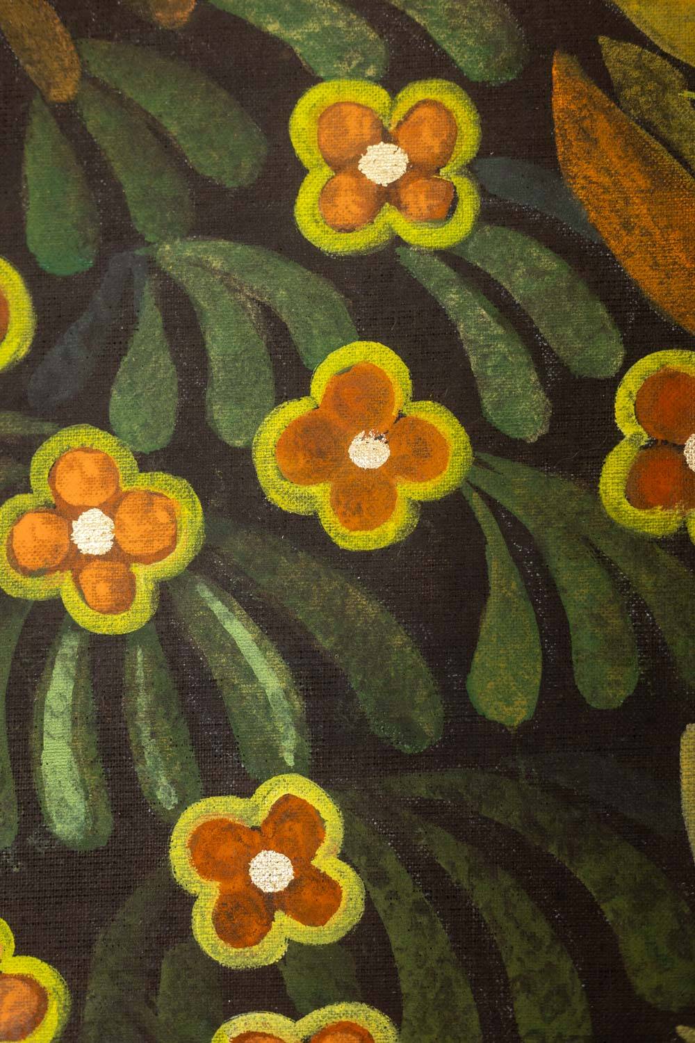 Large acrylic painting on linen canvas. Contemporary work.