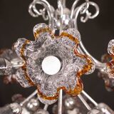 Lustre Murano multicolore Spoutnik Flowers par Mazzega, années 1970