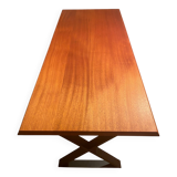 Table en sipo (bois massif) artisanale
