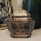 Silver metal candy sugar bowl lutetia france old