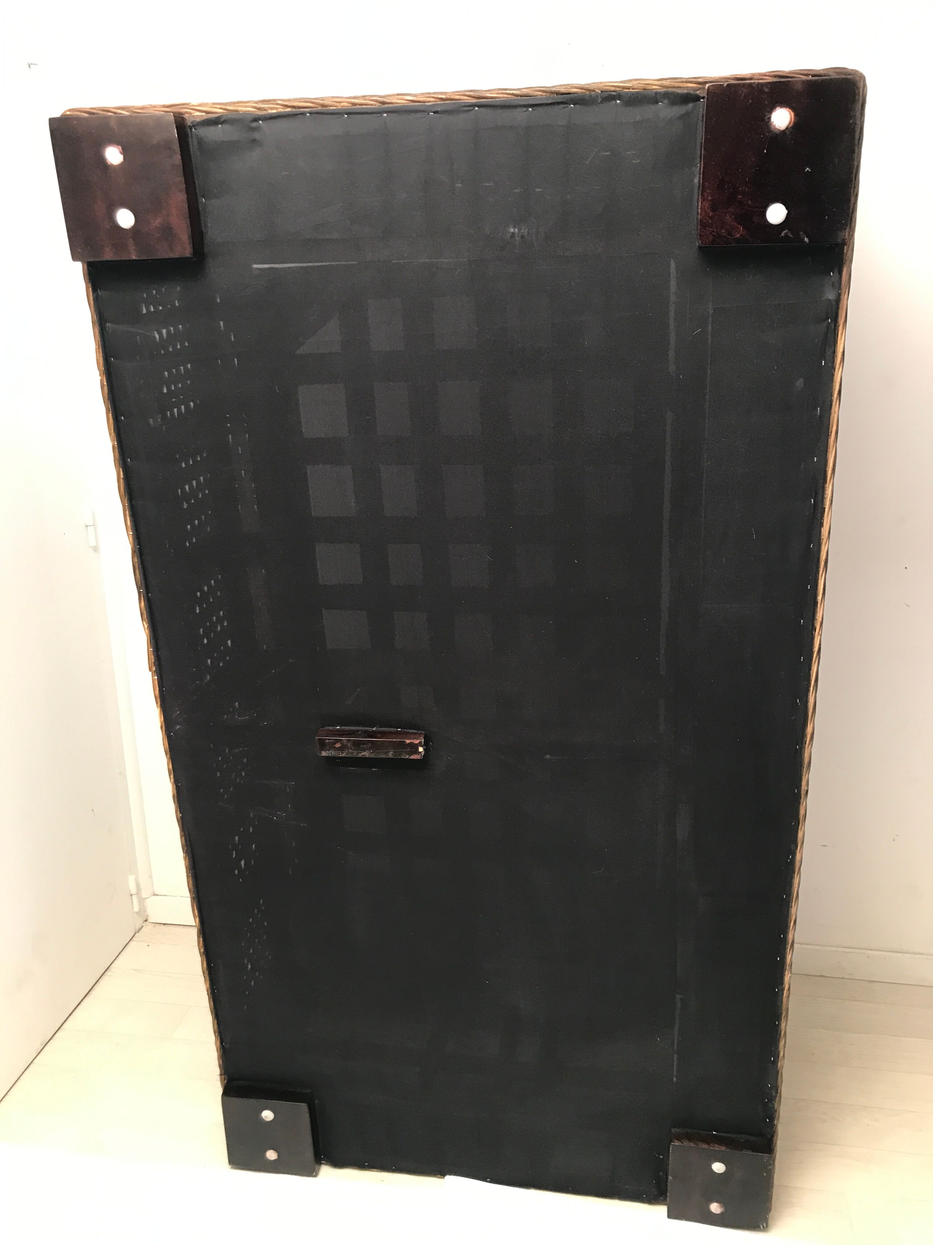 Vintage wicker rattan lounge sofa