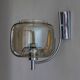 Space age smoked glass wall light 1970s