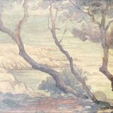 Painting watercolor Marine 1926