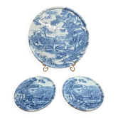 Gien x Enoch Wedgwood Countryside – trivet + 2 bottle coasters