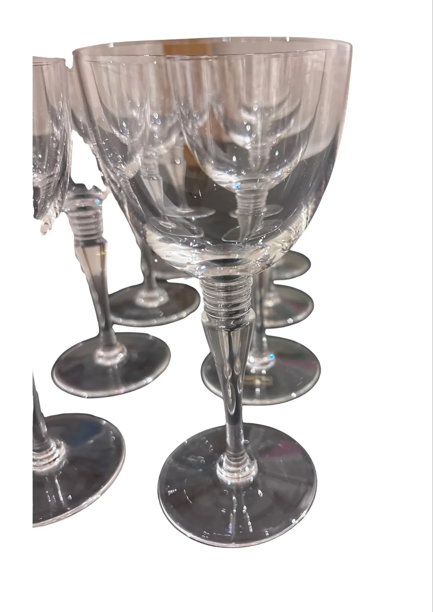 Set of 8 Saint-Louis “Grand Lieu” Crystal Red Wine Glasses – 17.5 cm