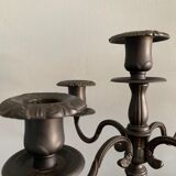 Seletti chandelier in rococo style in black metal