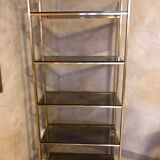Brass and glass shelf
