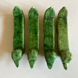 Set of 4 knife holders in varnished earth of Biot 1960