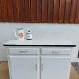 wooden cupboard, formica top