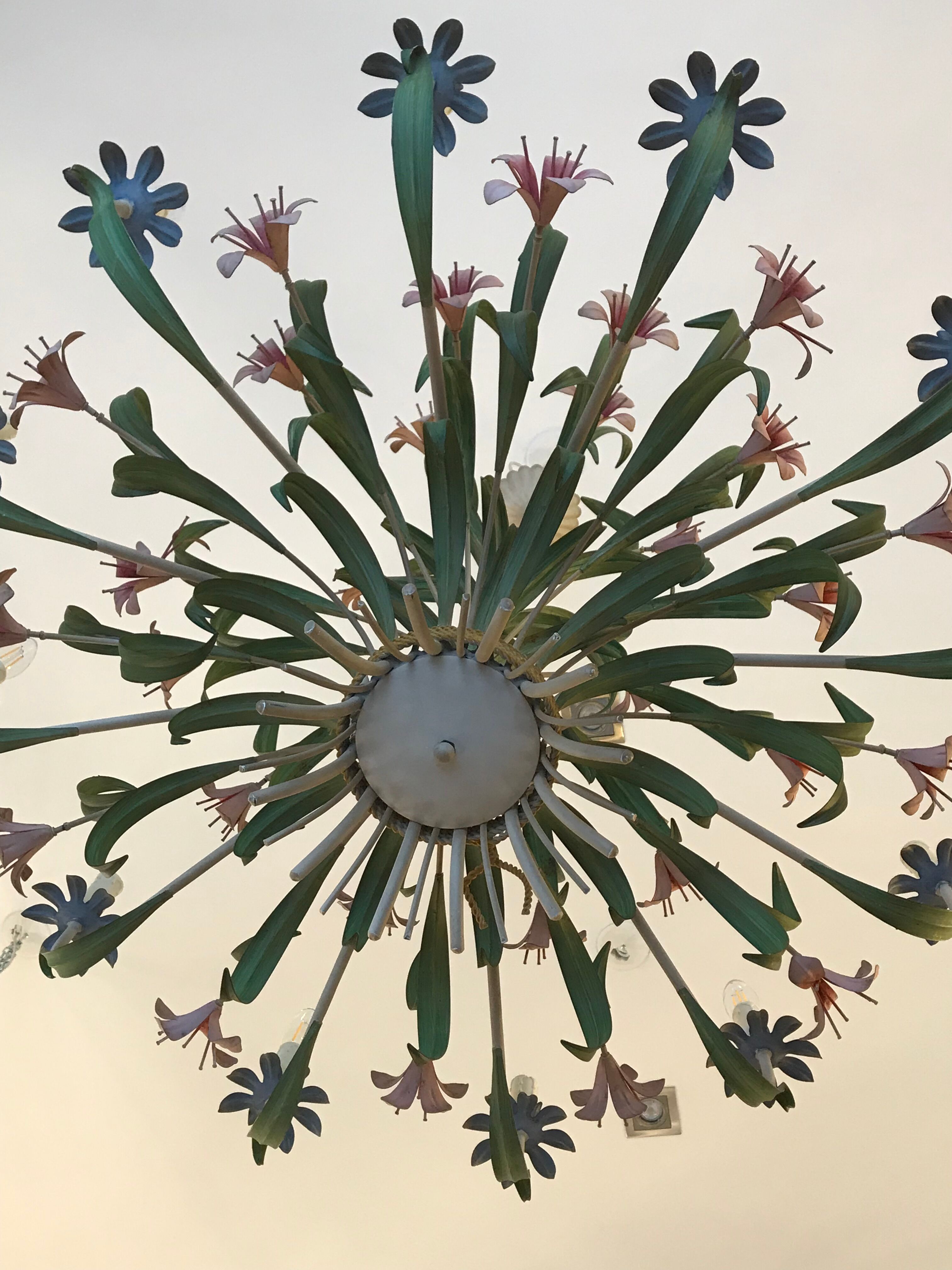 Chandelier with flowers