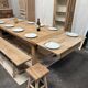 Table de ferme en chêne massif avec rallonges