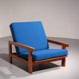 Fauteuil relax Getama en chêne avec dossier réglable, Hans J. Wegner GE421