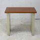 Minimalist desk, lacquered steel, formica top. France, circa 1970