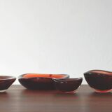 Selena Glass Bowl by Sven Palmqvist for Orrefors, 1950s, Set of 4