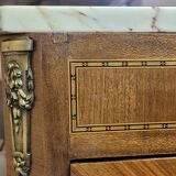Louis XV style display case in marquetry