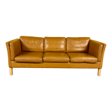 Danich vintage  seater cognac leather sofa
