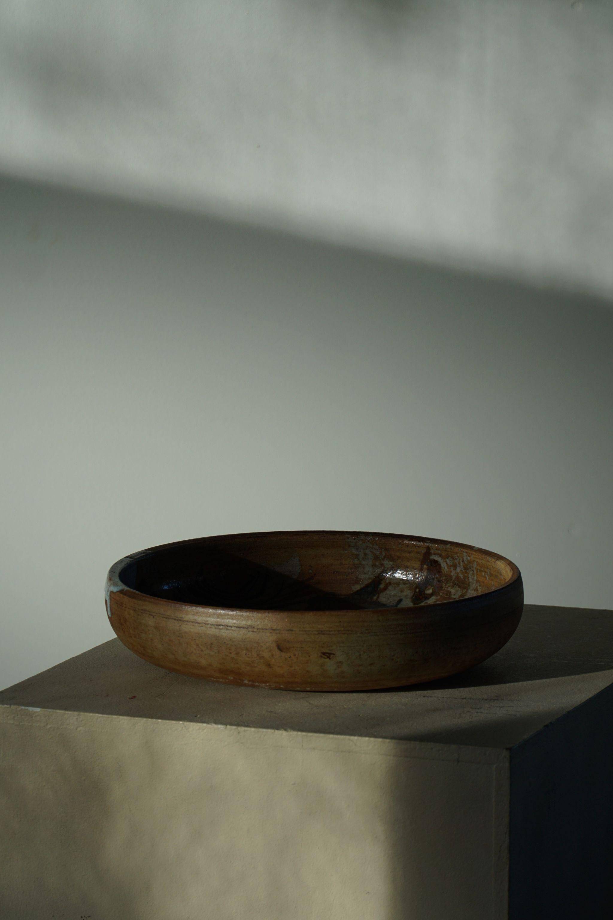 Large Mid-Century Ceramic Bowl by Conny Walther, 1970s