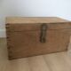 Old industrial carpenter trunk