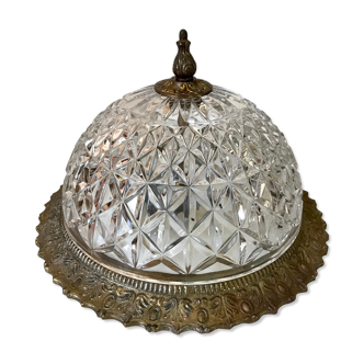 Early 20th century crystal ceiling light