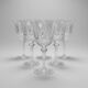 Six Saint-Louis Tommy cut crystal water glasses, height 18.3 cm.