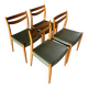 4 Scandinavian style chairs from the 1970s