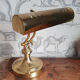 Notary or banker's lamp in brass