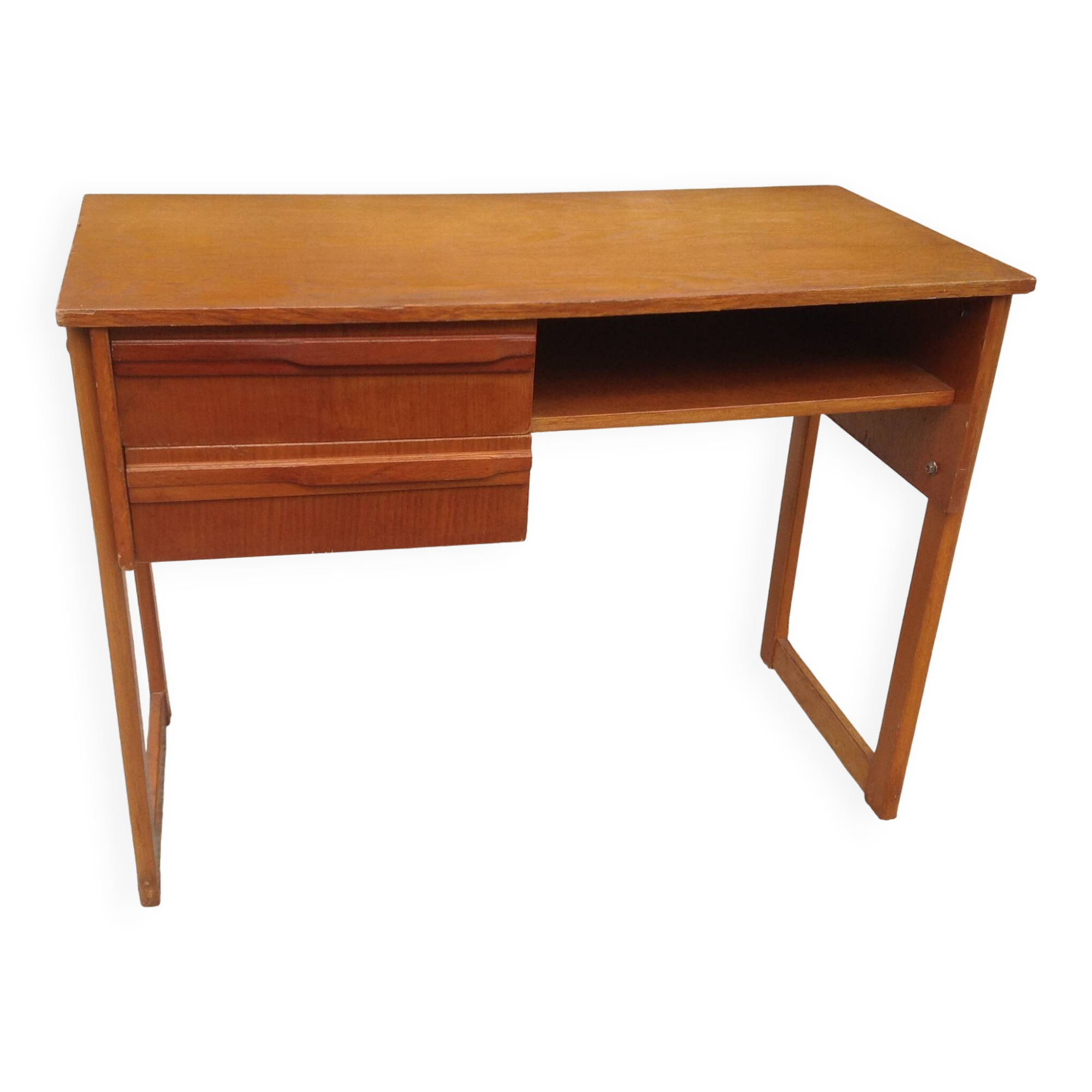 Vintage desk from the 60s with sled legs