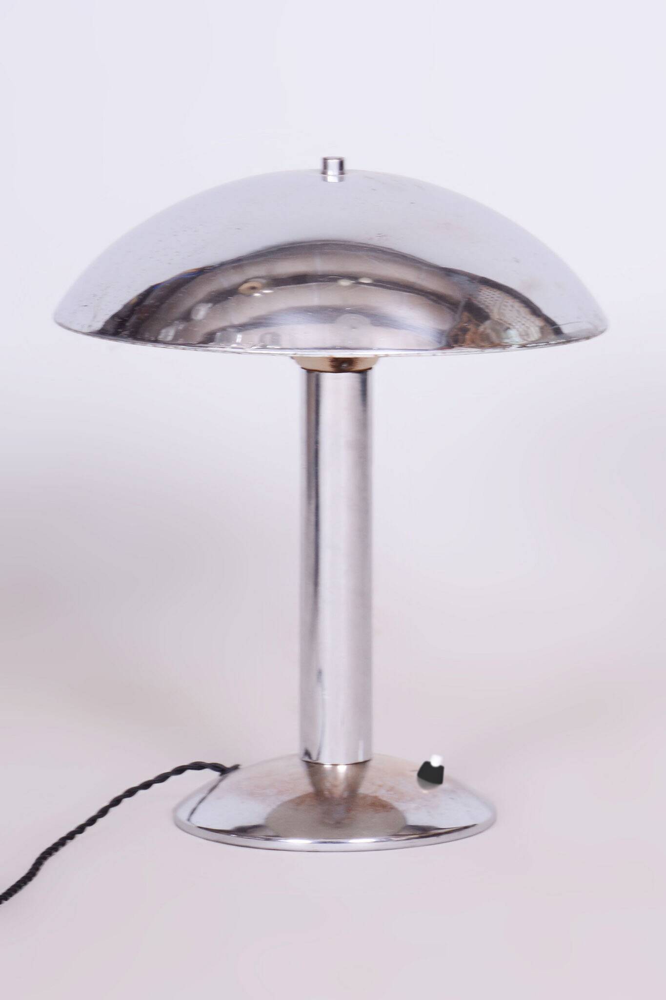 Restored art deco table lamp, by napako, new electrification, czech, 1930s