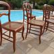 6 louis Philippe style chairs in solid wood merisier