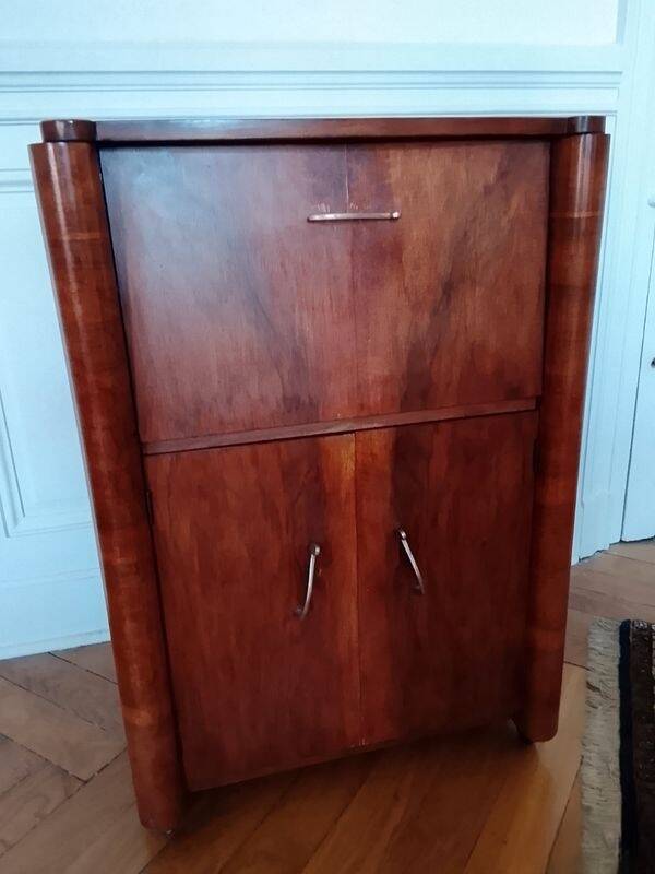 Antique bar cabinet on wheels