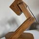 Articulated lamp in mountain chalet pine wood 1960