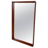 Mid-century modern walnut mirror, Sweden, 1960s