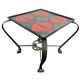 Side table/plant table/vintage tiled table in cast iron