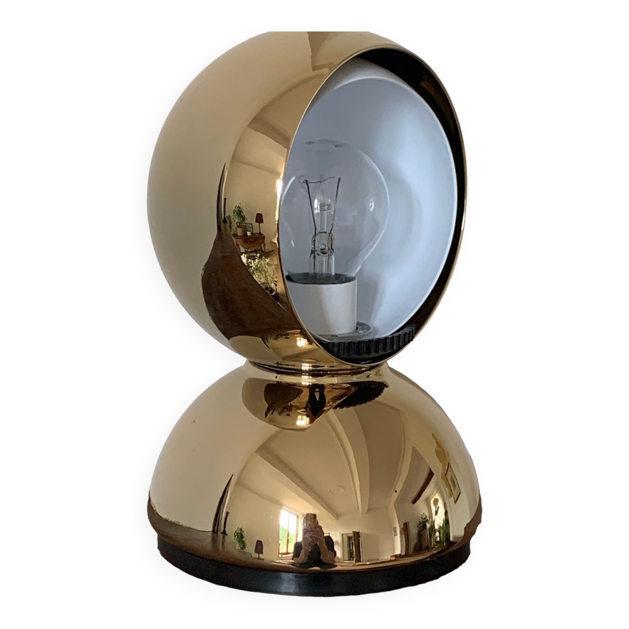 Lampe Eclisse Gold de Vico Magistretti pour Artemide