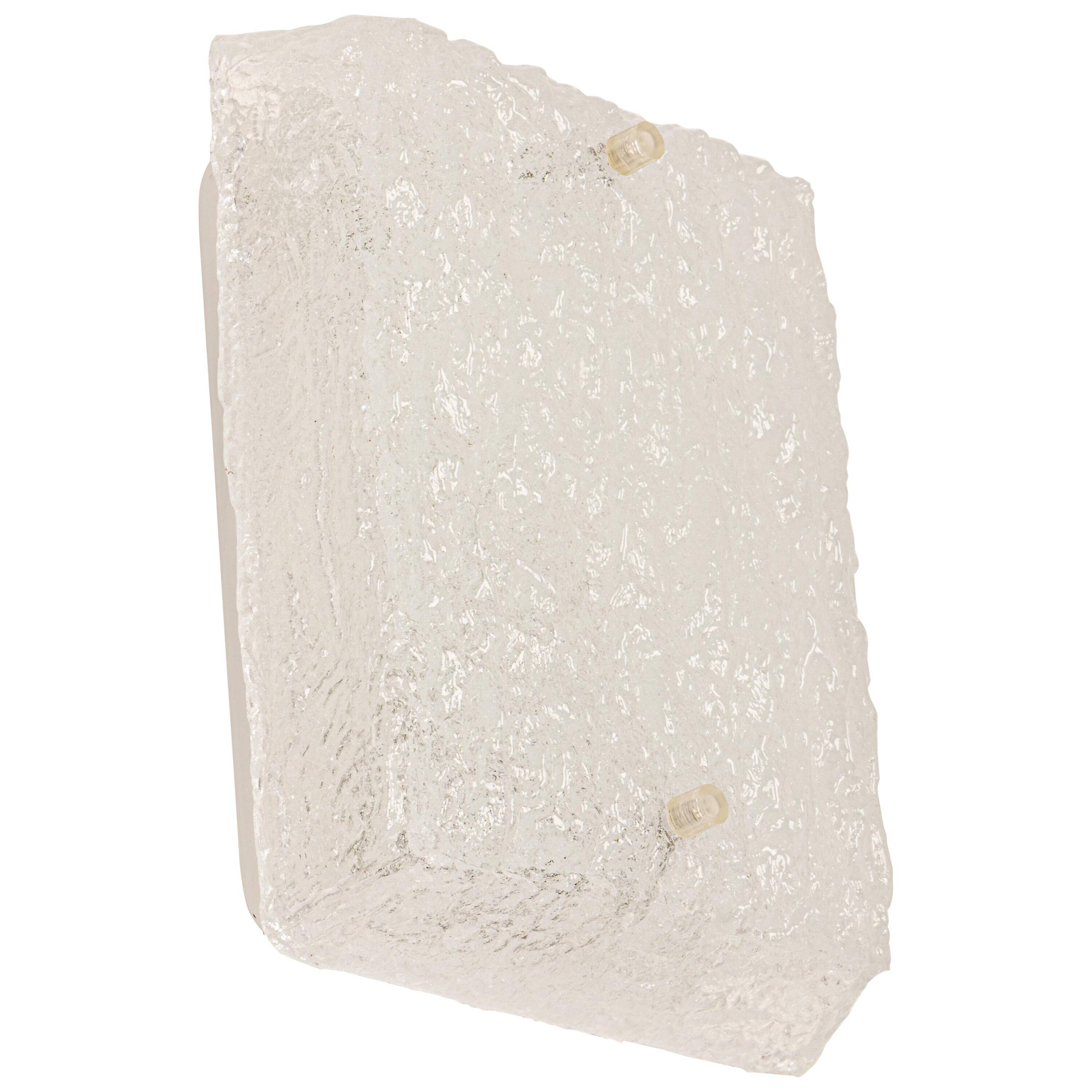 Small wall lamp in glass, Austria, 1960s