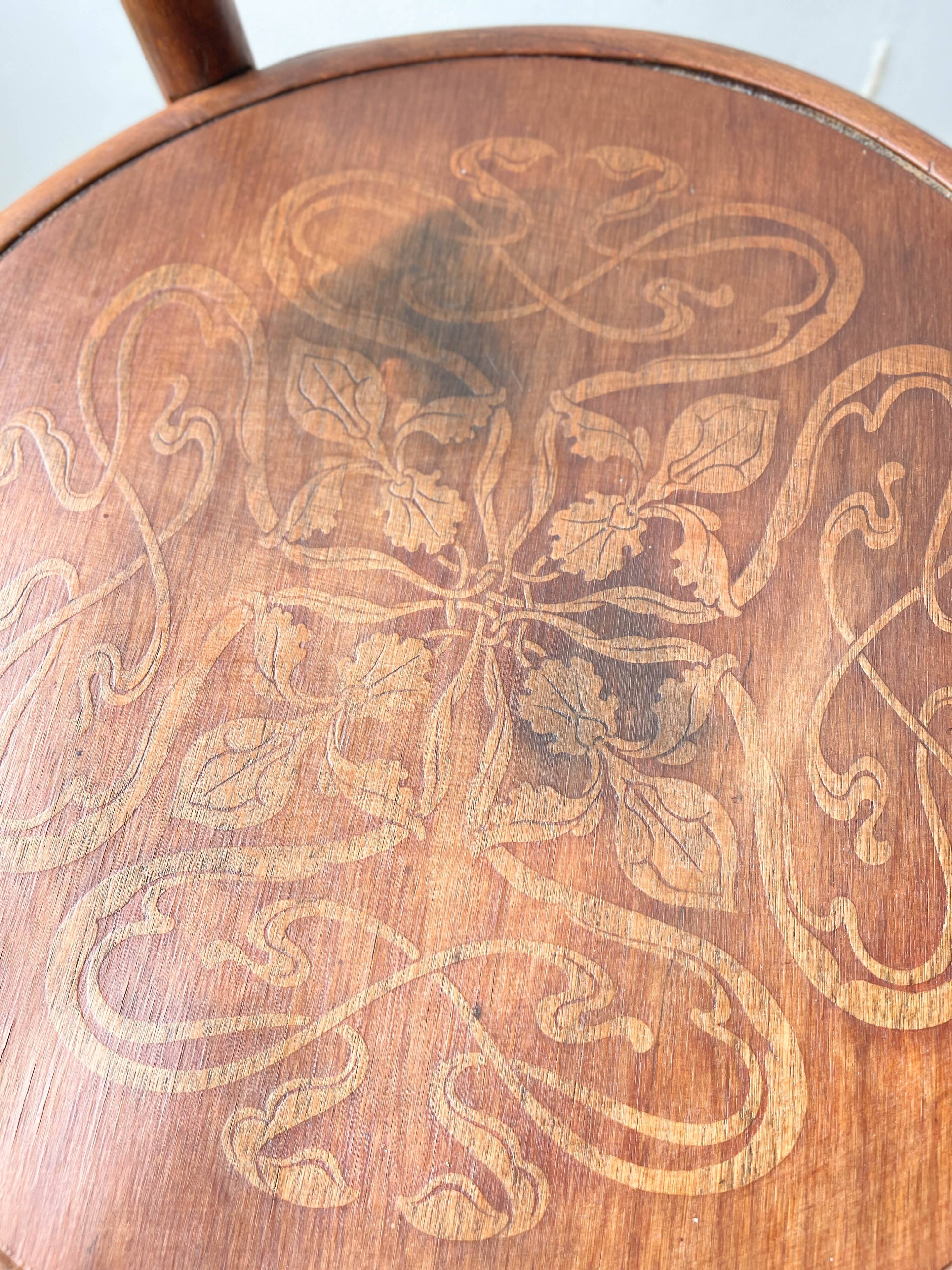 Fischel bistro chair engraved 1920