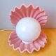 Ceramic and opaline shell lamp